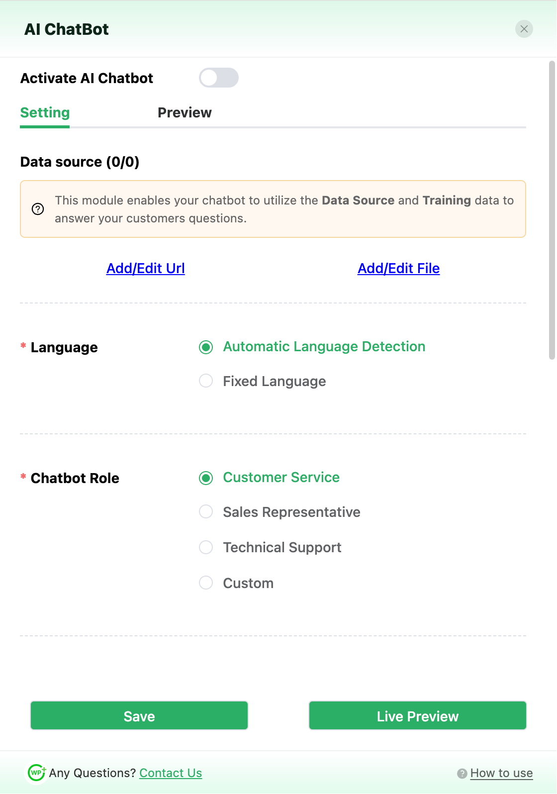 Save Basic Configuration