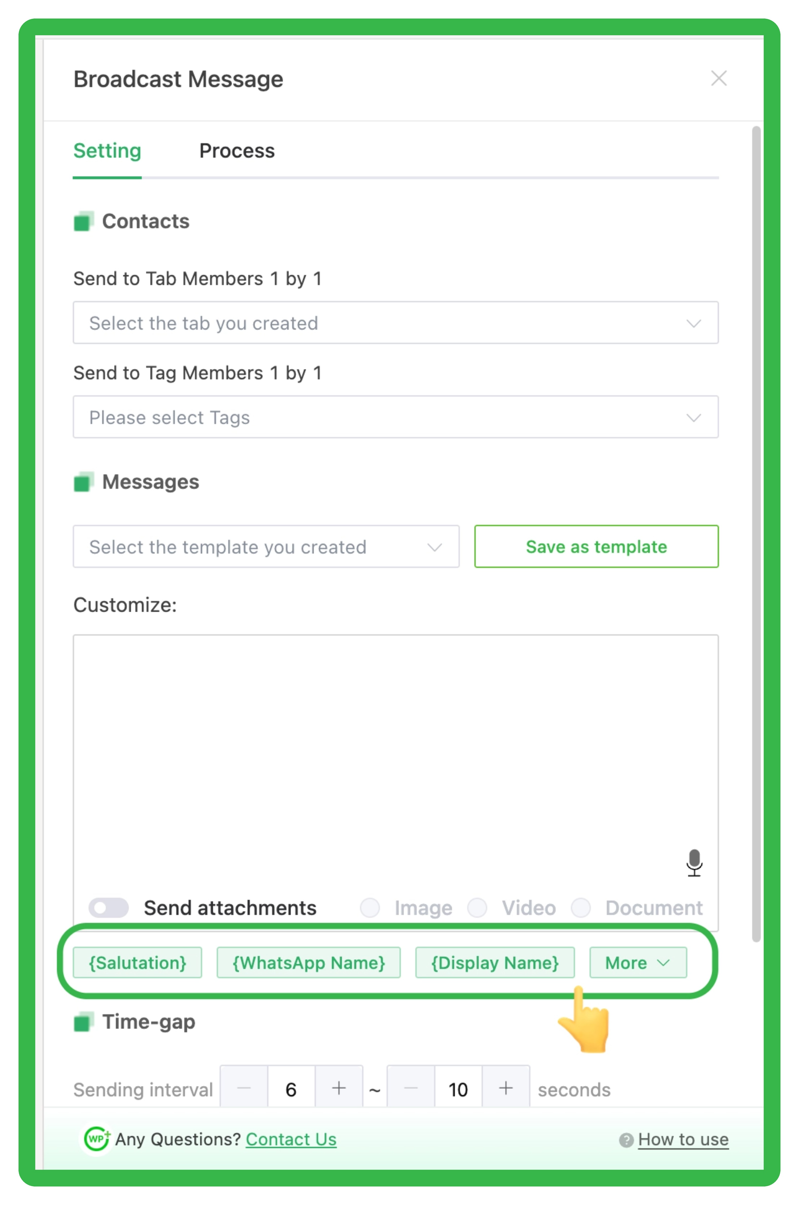 Broadcast Message Example